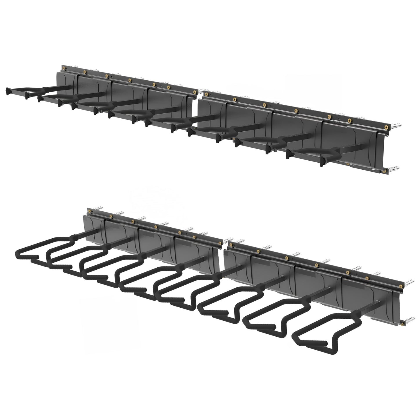 Gun Rack,Wall Mount Rifle Racks,Heavy Duty Steel Gun Rack for Wall, Adjustable 1/3/4/6/8/12 Slot Gun Display Holder Gun Stand