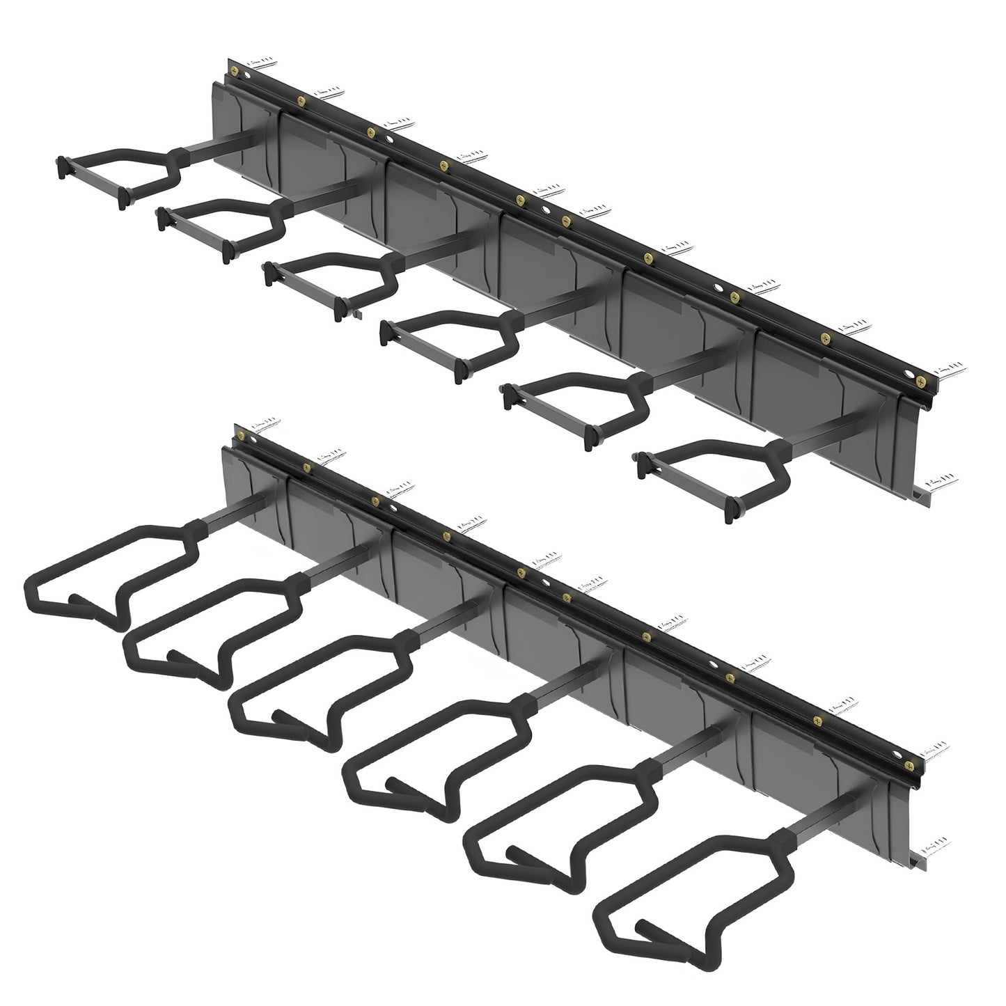Gun Rack,Wall Mount Rifle Racks,Heavy Duty Steel Gun Rack for Wall, Adjustable 1/3/4/6/8/12 Slot Gun Display Holder Gun Stand