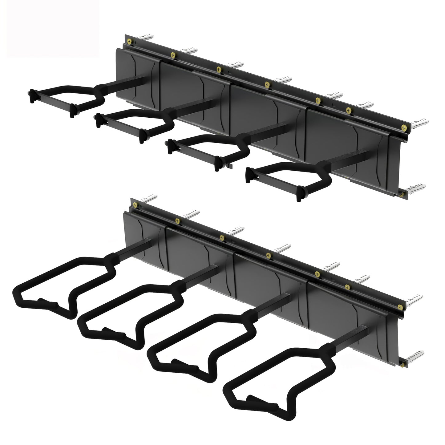 Gun Rack,Wall Mount Rifle Racks,Heavy Duty Steel Gun Rack for Wall, Adjustable 1/3/4/6/8/12 Slot Gun Display Holder Gun Stand
