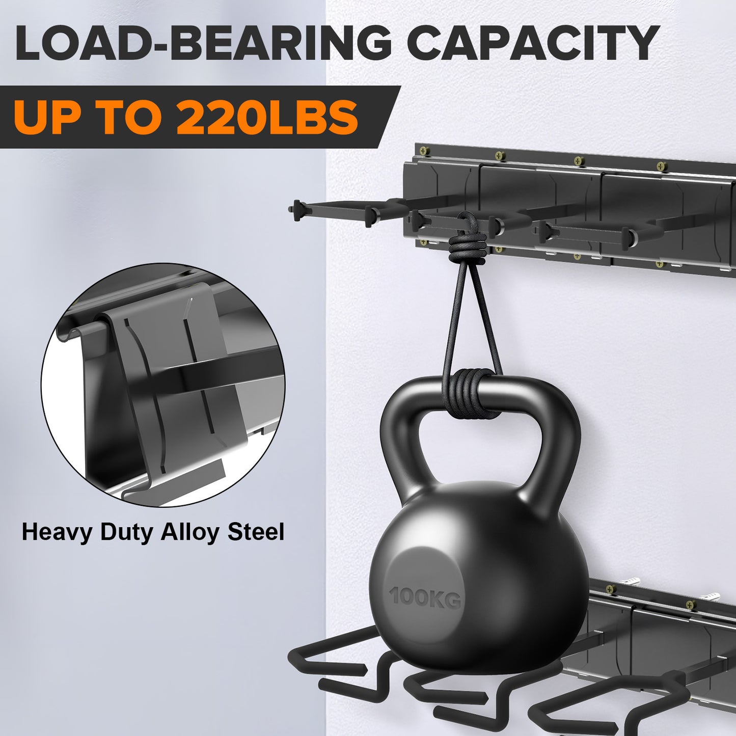 Gun Rack,Wall Mount Rifle Racks,Heavy Duty Steel Gun Rack for Wall, Adjustable 1/3/4/6/8/12 Slot Gun Display Holder Gun Stand