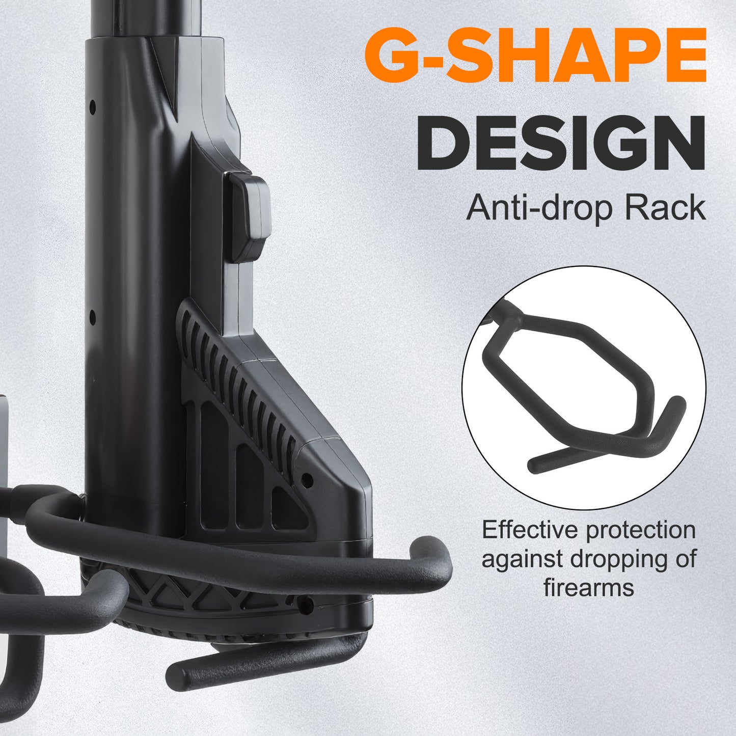 Gun Rack,Wall Mount Rifle Racks,Heavy Duty Steel Gun Rack for Wall, Adjustable 1/3/4/6/8/12 Slot Gun Display Holder Gun Stand
