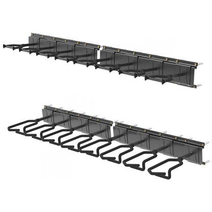 Gun Rack,Wall Mount Rifle Racks,Heavy Duty Steel Gun Rack for Wall, Adjustable 1/3/4/6/8/12 Slot Gun Display Holder Gun Stand