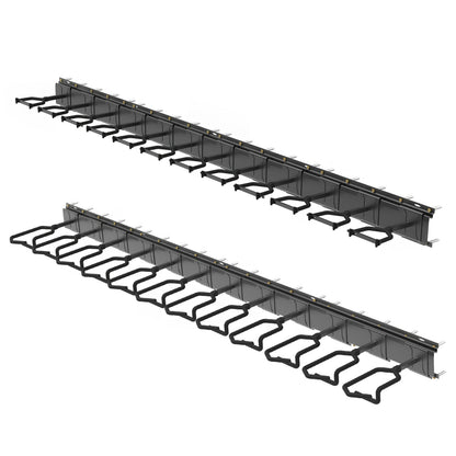 Gun Rack,Wall Mount Rifle Racks,Heavy Duty Steel Gun Rack for Wall, Adjustable 1/3/4/6/8/12 Slot Gun Display Holder Gun Stand