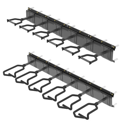Gun Rack,Wall Mount Rifle Racks,Heavy Duty Steel Gun Rack for Wall, Adjustable 1/3/4/6/8/12 Slot Gun Display Holder Gun Stand